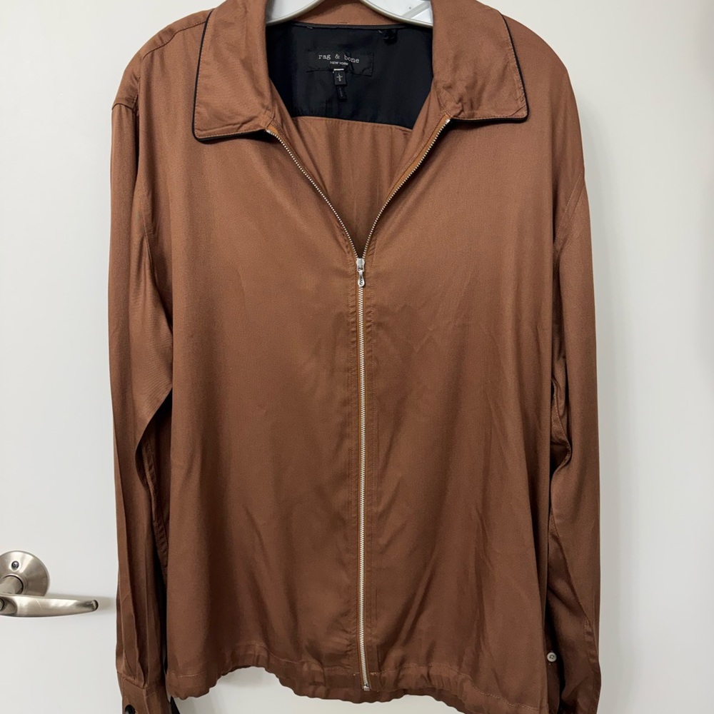 Rag & Bone Brown Zip-Up Jacket